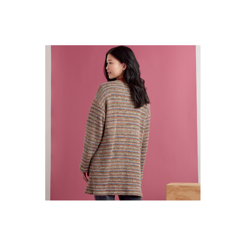 Patron Simplicity 9373.A - Cardigans en tricot pour femme