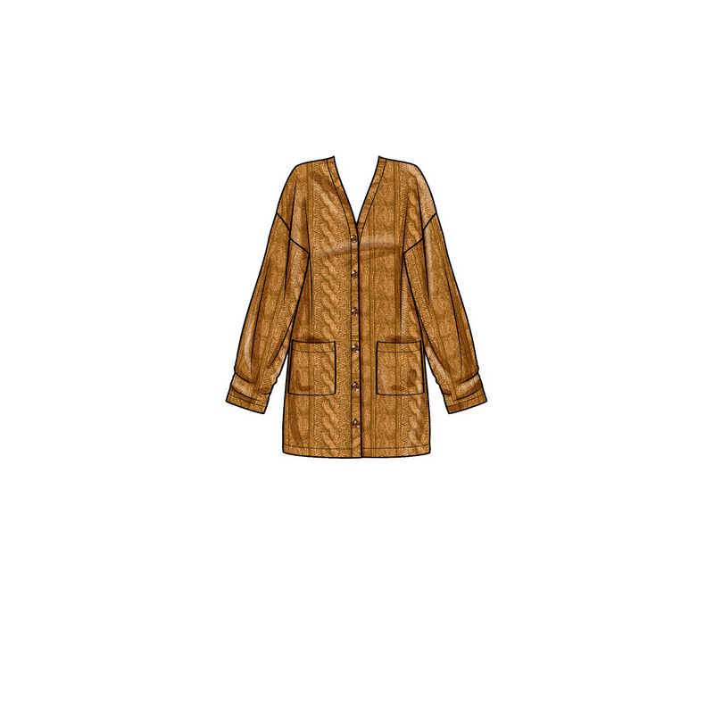 Patron Simplicity 9373.A - Cardigans en tricot pour femme