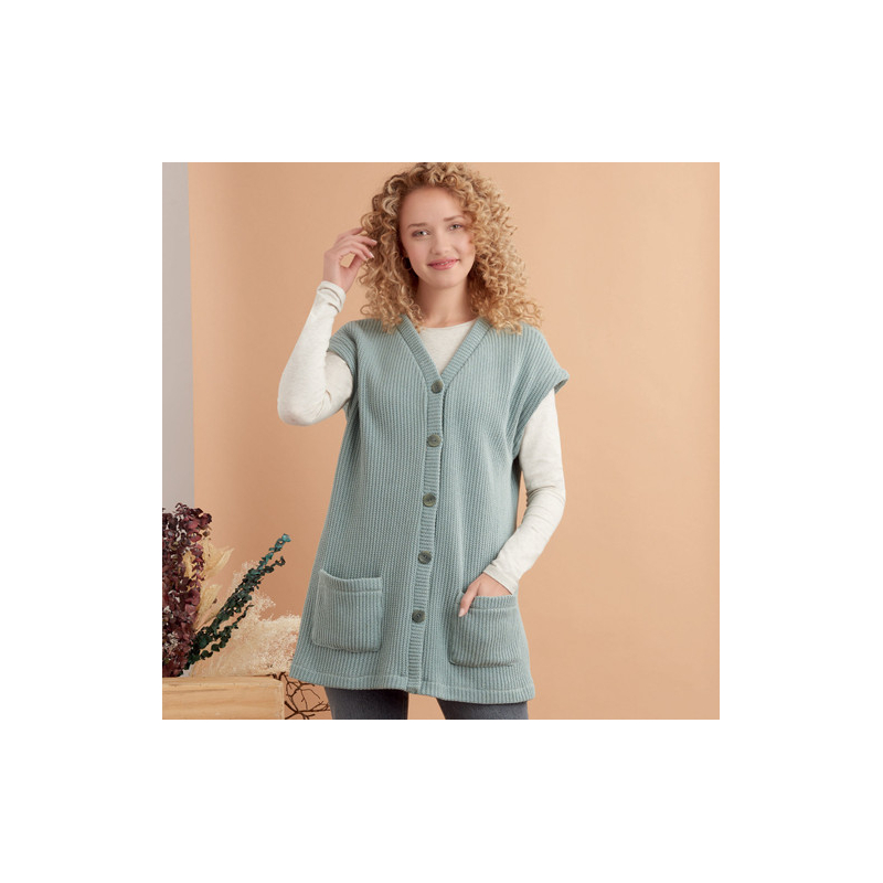Patron Simplicity 9374.A - Gilets en tricot pour femme