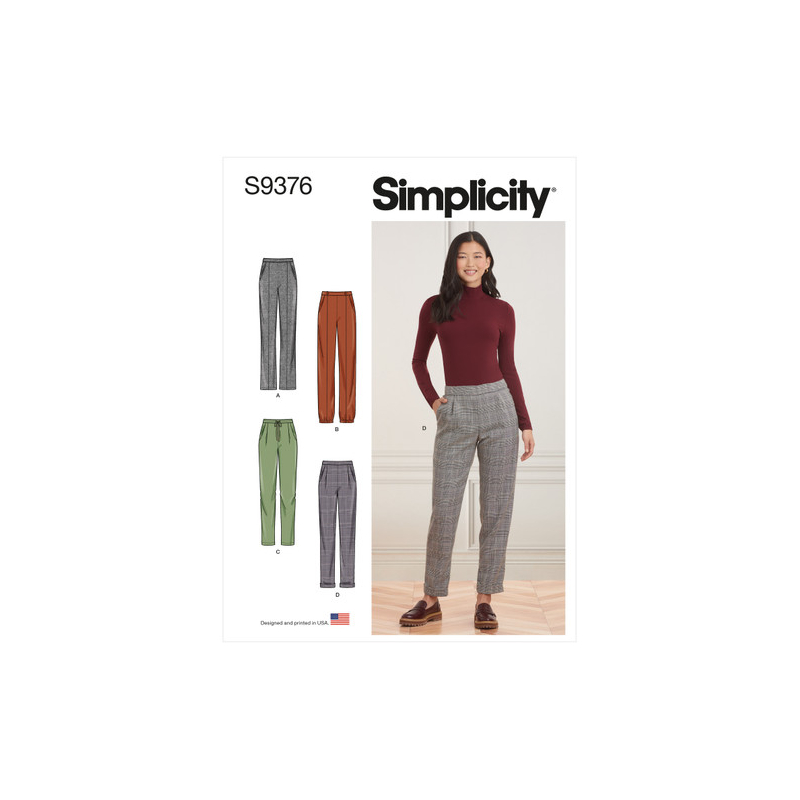 Patron Simplicity 9376.H5 - Pantalon à enfiler pour femme