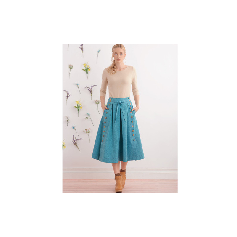 Patron Simplicity 9377.H5 - Jupes évasées pour femme en deux longueurs