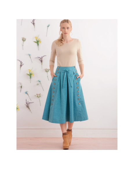 Patron Simplicity 9377.H5 - Jupes évasées pour femme en deux longueurs