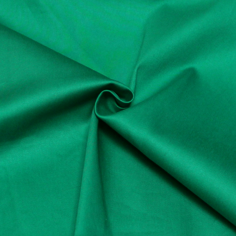 Satin coton & élasthanne - Vert