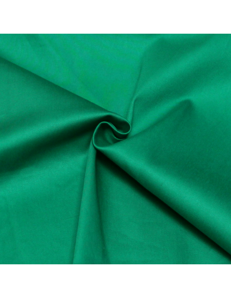Satin coton & élasthanne - Vert