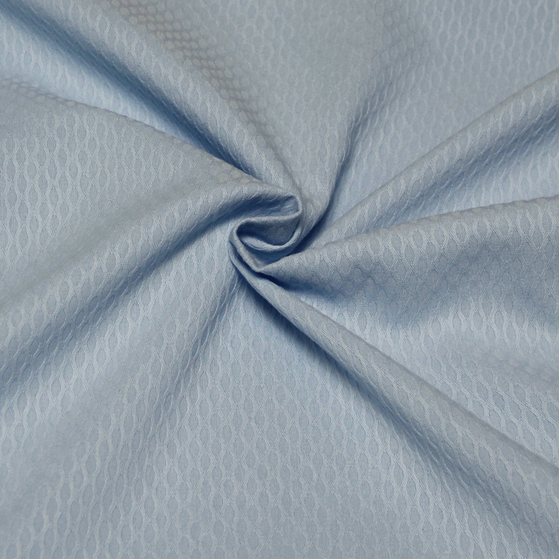 Piqué 100% coton - Losange bleu