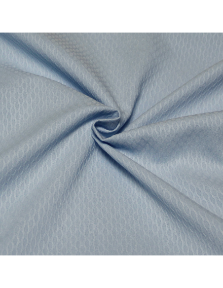 Piqué 100% coton - Losange bleu