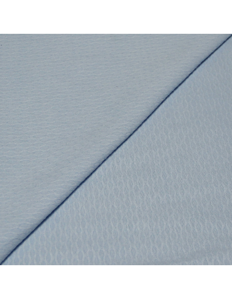 Piqué 100% coton - Losange bleu