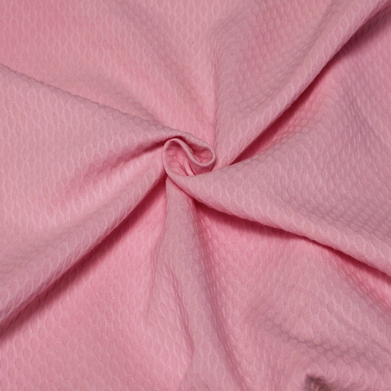 Piqué 100% coton - Losange rose