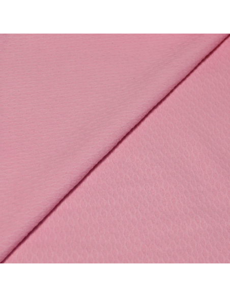 Piqué 100% coton - Losange rose