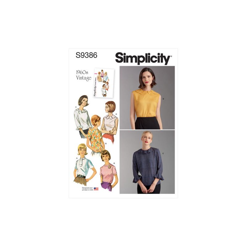 Patron Simplicity 9386.H5 - Lot de chemisiers pour femme