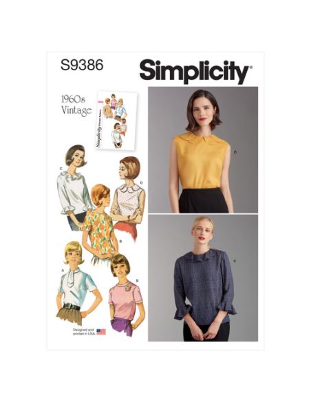 Patron Simplicity 9386.H5 - Lot de chemisiers pour femme