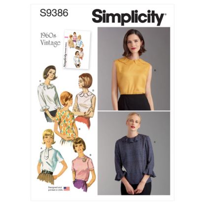 Patron Simplicity 9386.U5 - Lot de chemisiers pour femme