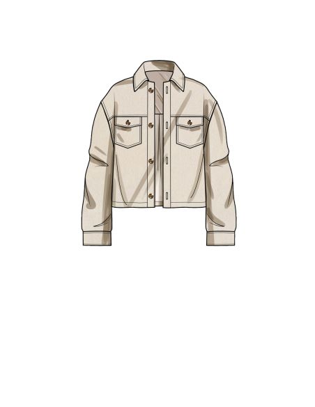 Patron Simplicity 9388.A- Vestes chemise unisexe