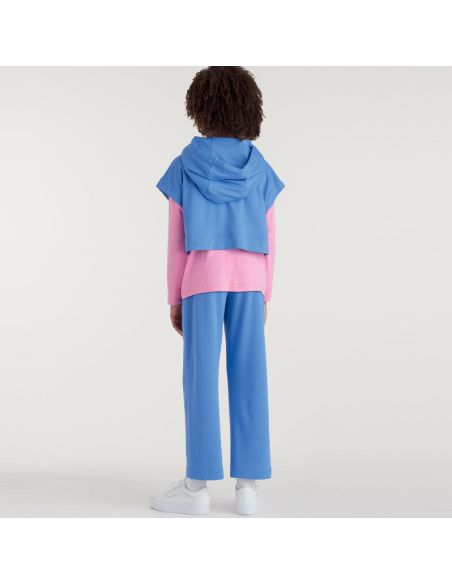 Patron Simplicity 9394.A - Sweats à capuche, pantalons et hauts en tricot surdimensionnés pour garçons et filles