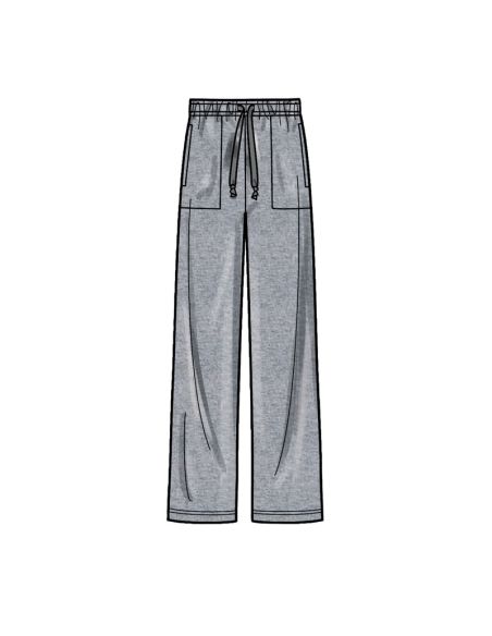 Patron Simplicity 9394.A - Sweats à capuche, pantalons et hauts en tricot surdimensionnés pour garçons et filles