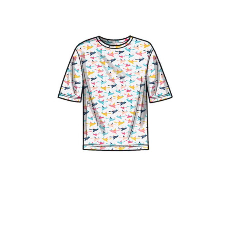 Patron Simplicity 9394.A - Sweats à capuche, pantalons et hauts en tricot surdimensionnés pour garçons et filles