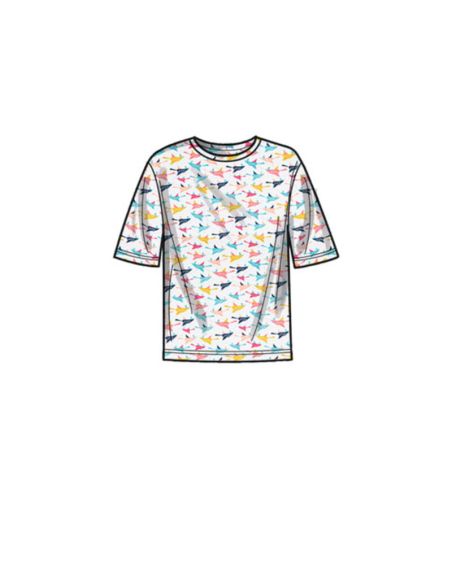 Patron Simplicity 9394.A - Sweats à capuche, pantalons et hauts en tricot surdimensionnés pour garçons et filles