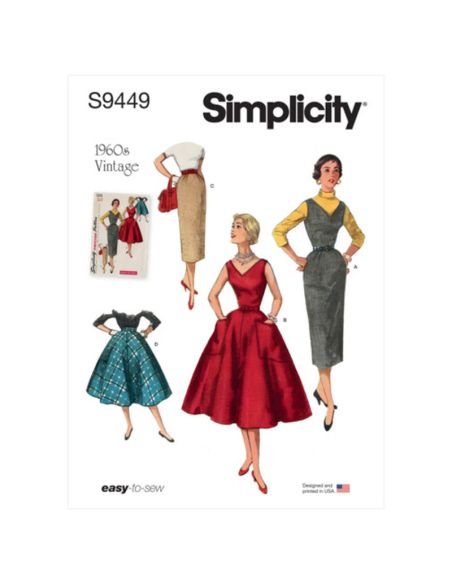 Patron Simplicity9449.H5 - Robe et jupes pour femme