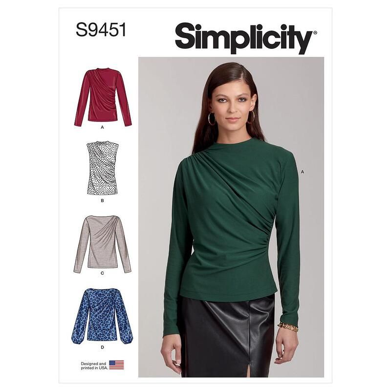 Patron Simplicity 9451.R5 - Hauts en tricot pour femme