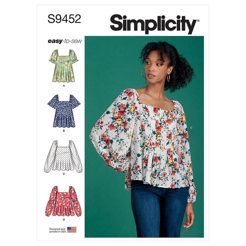 Patron Simplicity 9452.U5 - Hauts pour femme