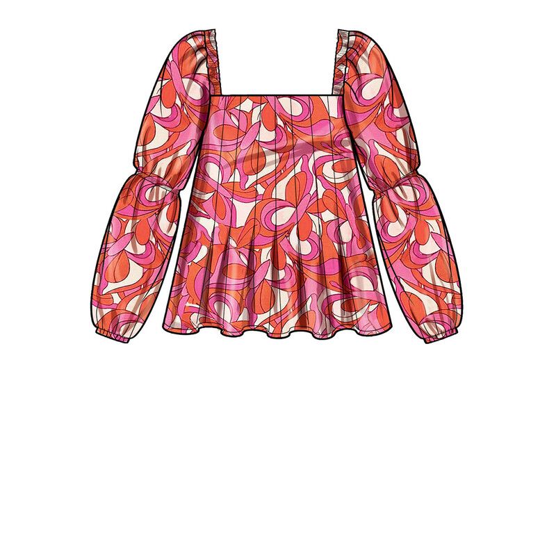 Patron Simplicity 9452.H5 - Hauts pour femme