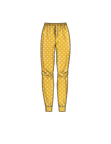 Patron Simplicity 9455.A - Pantalon et haut en tricot pour femme, homme et enfant