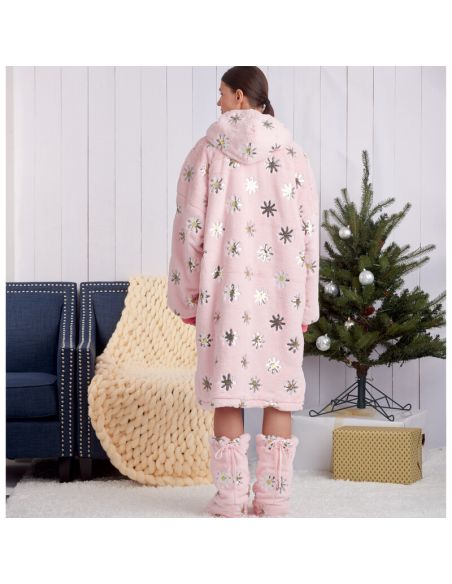 Patron Simplicity 9456.A - Sweats à capuche, pantalons et chaussons surdimensionnés unisexes