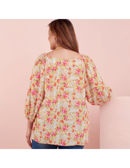 Patron Simplicity 9334.AA - Top ample avec decollete V e variations de manches raglan