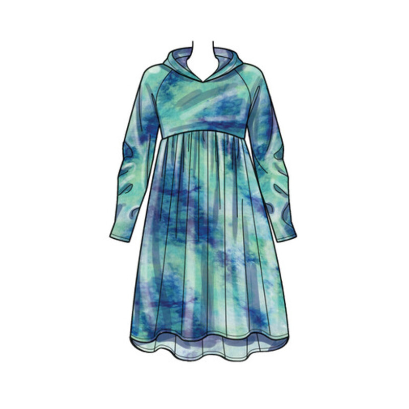 Patron Simplicity 9380.A - Robes sweat pour femme