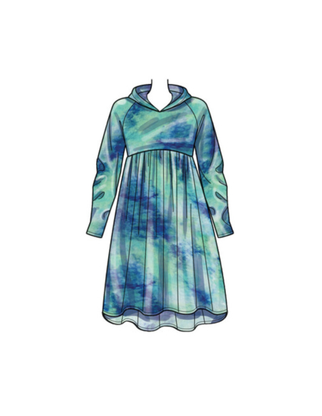 Patron Simplicity 9380.A - Robes sweat pour femme