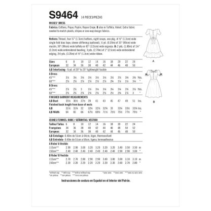 Patron Simplicity S9464.U5 - Robe pour jeunes filles 2