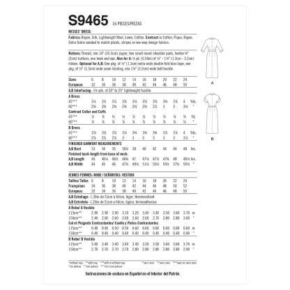 Patron Simplicity S9465.H5 - Robe pour jeunes filles 2