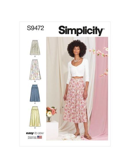 Patron Simplicity S9472.U5 - Jupes pour jeunes filles