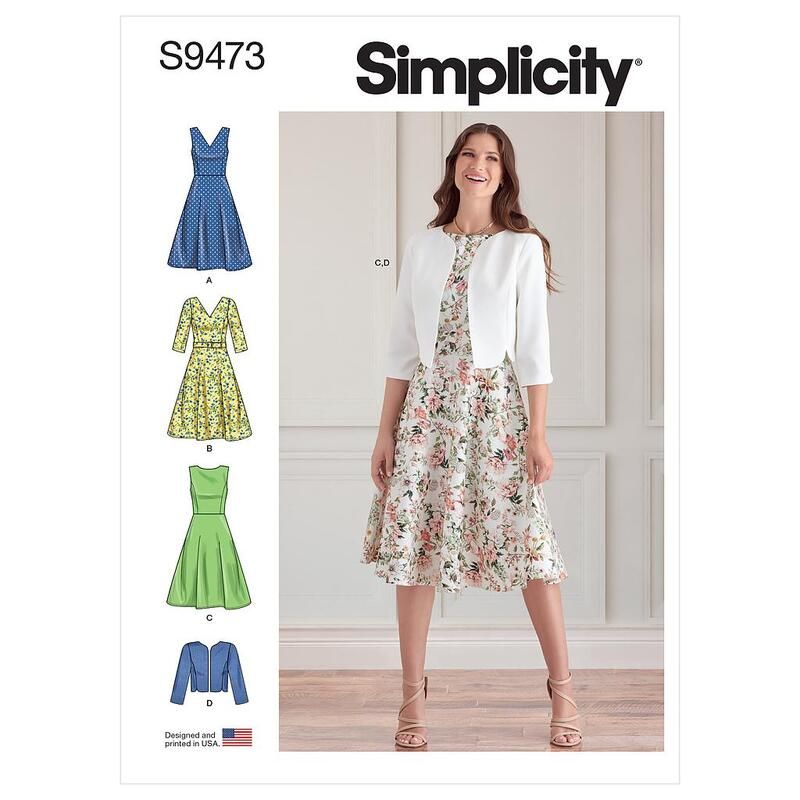 Patron Simplicity S9473.U5 - Robes et veste pour jeunes filles