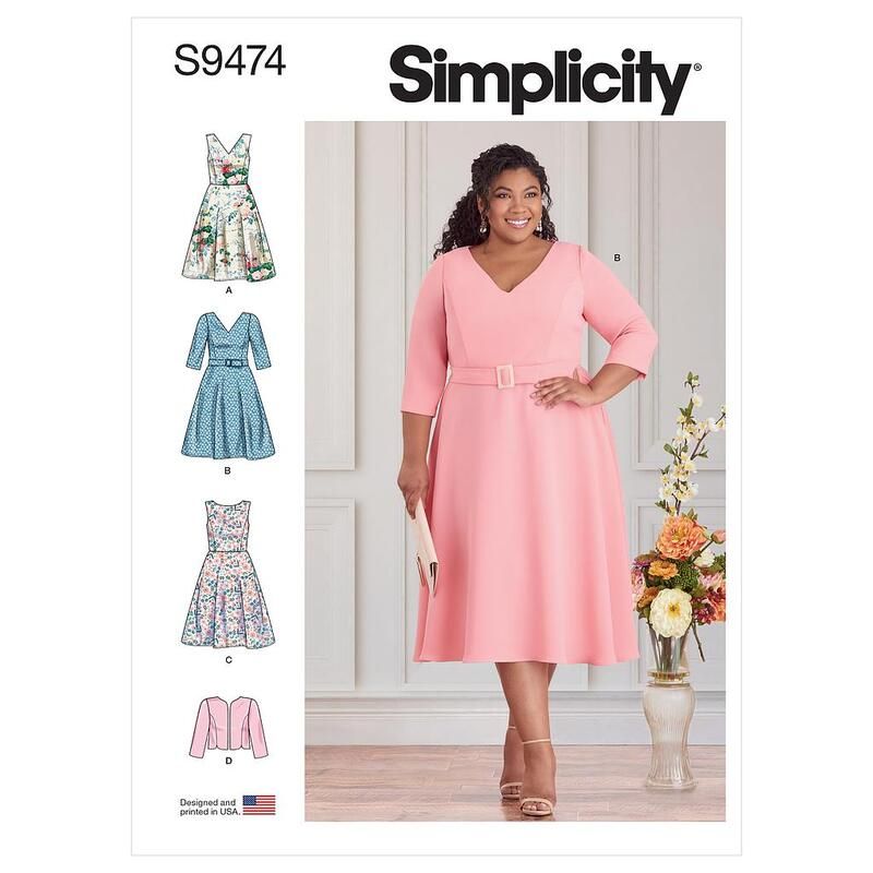 Patron Simplicity S9474.GG - Robes et veste pour dames