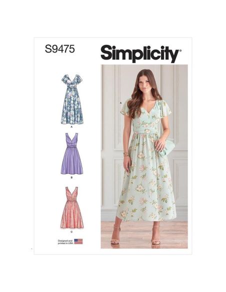 Patron Simplicity S9475.H5 - Robe pour jeunes filles