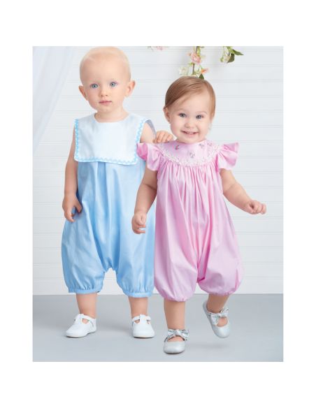 Patron Simplicity S9484.A - Barboteuses pour bébés