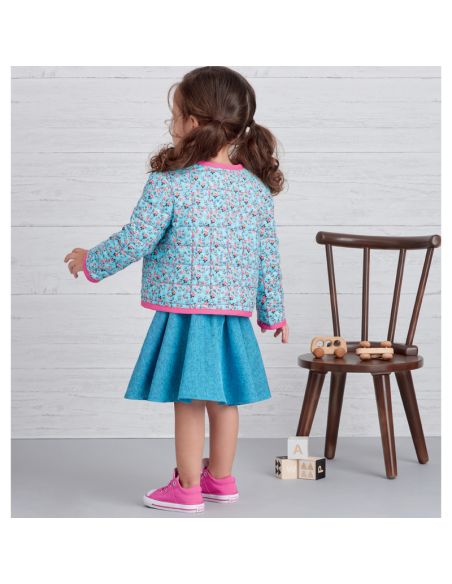 Patron Simplicity S9485.A - Haut en maille, Veste, Gilet, Jupe et Pantalon pour tout petits