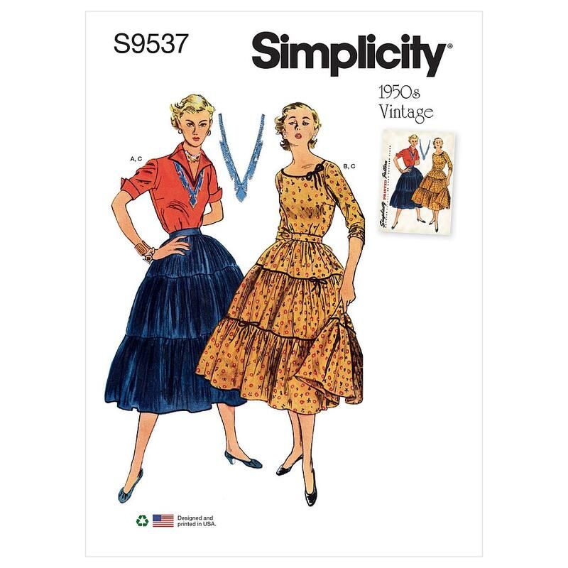 Patron Simplicity S9537.R5 - Chemisier et Jupe pour jeunes filles