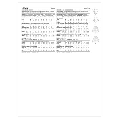 Patron Simplicity S9537.H5 - Chemisier et Jupe pour jeunes filles 2