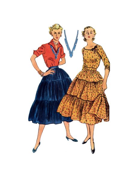 Patron Simplicity S9537.H5 - Chemisier et Jupe pour jeunes filles