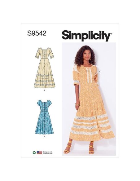 Patron Simplicity S9542.A - Robes pour jeunes filles
