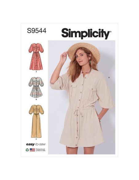 Patron Simplicity S9544.H5 - Robe, pull et jupes pour femme