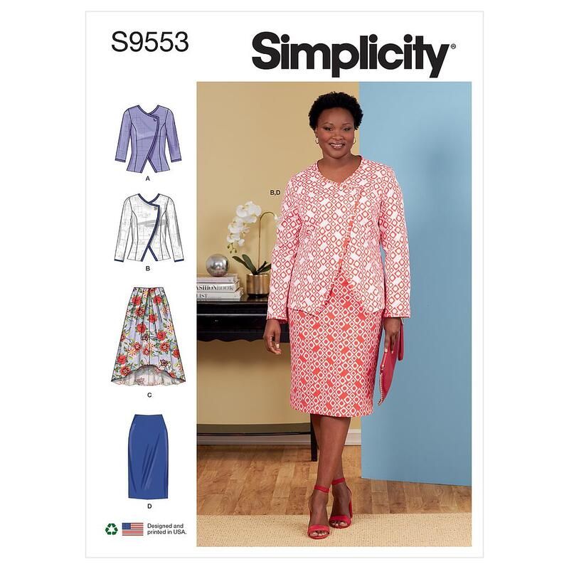 Patron Simplicity S9553.GG - Veste et Jupes pour dames