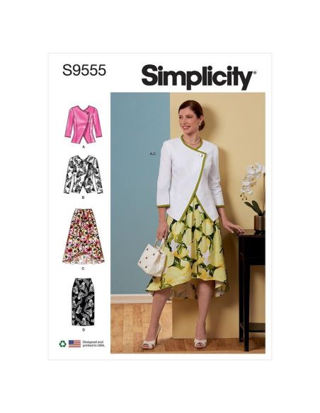 Patron Simplicity S9555.U5 - Veste et Jupes pour jeunes filles