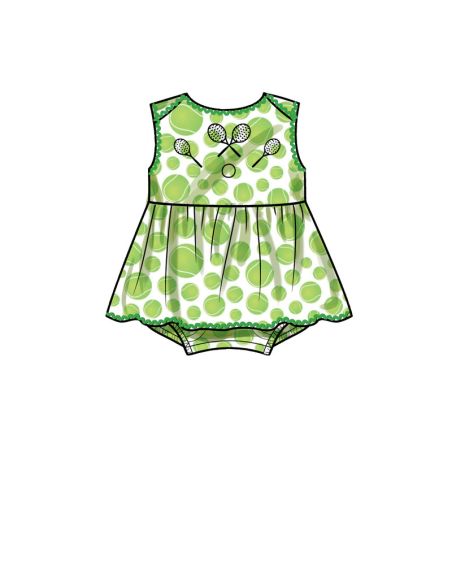 Patron Simplicity S9557.A - Barboteuse pour bébés