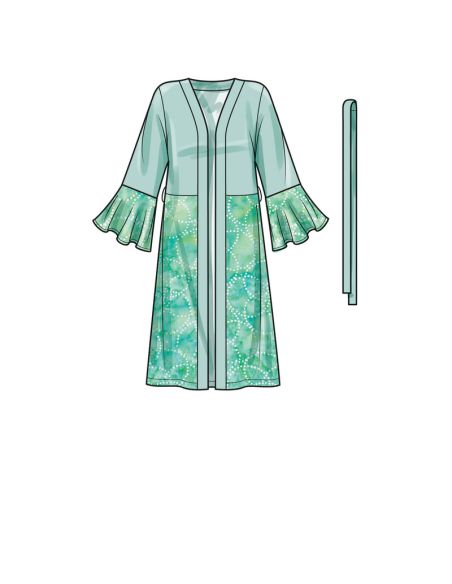 Patron Simplicity S9602.H5 - Caftans et Vestes enveloppantes pour jeunes filles