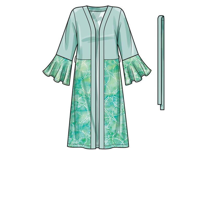 Patron Simplicity S9602.U5 - Caftans et Vestes enveloppantes pour jeunes filles