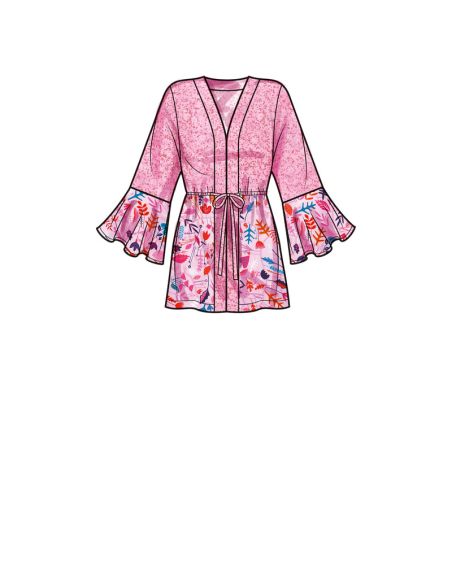Patron Simplicity S9602.U5 - Caftans et Vestes enveloppantes pour jeunes filles