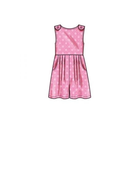 Patron Simplicity S9617.K5 - Combinaison, Barboteuse et Robe pour enfants et filles
